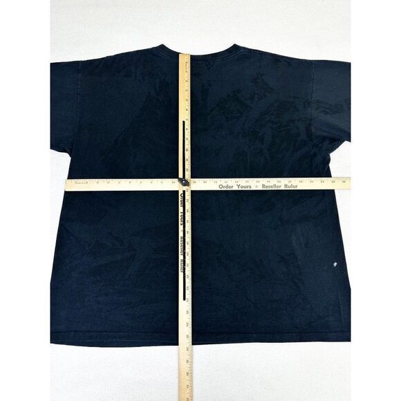 Vintage 1993 Wolf T-Shirt Black XL Big Face Animal Nature Forest Single Stitch - Picture 6 of 8